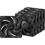 Ventiladores Suplementarios Arctic P12 PRO PWM PST Low Noise 120mm Negros Pack 5 unidades