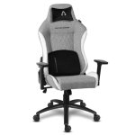 Silla para videojuegos Alpha Gamer Gaia V2 150 kg Asiento y respaldo acolchado Gris