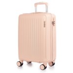 Maleta De Cabina Trolley En Material Ligero De Abs De Alta Resistencia. Cerradura Numérica Y 4 Ruedas Dobles Extraíbles Y Giratorias 360°.