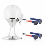 Dispensador de Cerveja InnovaGoods Ball 3,5L com 2 Óculos Sunfold France