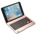 Capa com Teclado Bluetooth Royal Bailey F19a para iPad 2018/2017, Pro 9.7, Air 2, Air Dourado
