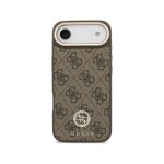 Funda per cellulare Guess custodia polipiel marrone con strass e cinturino per iPhone Air