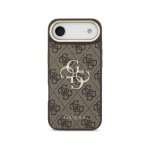 Handyhülle Guess Hartschale Premium-Finish Braun mit goldenem Logo für iPhone 4G
