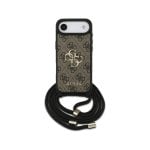 Custodia Guess PU Marrone con Logo 4G e Cordino per iPhone Air
