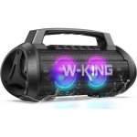 Altavoces W-King Bluetooth Portátil 120W IPX6 con luces y micrófono