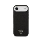 Capa Guess Polipiel Preta com Purpurina e MagSafe para iPhone Air