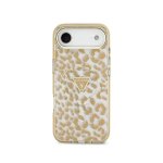 Guess Hülle PC+TPU Leopardenmuster Braun Glänzend mit MagSafe für iPhone Air