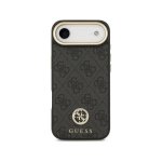 Funda para móvil Guess Hülle mit breitem Riemen Polipiel Schwarz Logo Strass für iPhone Air
