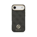 Cover Guess Polipelle Nera Logo Strass Cinturino Larga per iPhone Air