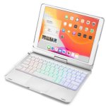 Capa com Teclado Bluetooth Royal Bailey F102ats para iPad 10.2/Air 10.5/Pro 10.5 Prateado
