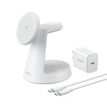 Carregador sem fios Anker MagGo Qi2 USB-C Branco