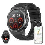 Ksix Explorer 2 Con Gps Doble Banda Smartwatch, Navegación Abc, 5atm, Amoled, Deportes Avanzados, 15 Días Batería, Negro