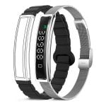 Ksix Serena Ultraligera Con Pantalla Smartband, 100 Modos Deporte, Sueño Y 7 Días De Batería, 2 Correas, Caja Plateada