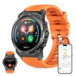Ksix Explorer 2 Go Con Gps Doble Banda Smartwatch, Navegación Abc, 5atm, Amoled, Deportes Avanzados, 15 Días Batería, Naranja
