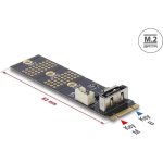 Adaptador M.2 para SATA 7 pinos Delock com cabo de 30 cm