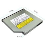 Lettore DVD-RW Dell 8x SATA Interno 9,5 mm