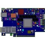 Carte Réseau Nvidia BlueField-3 B3220SH PCIe 5.0 200 Gb FHHL Bleu