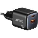 Cargador USB Unitek P1128ABK01-EU 20W GaN Power Delivery 3.0 2 Puertos