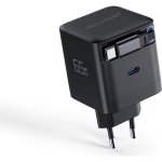 Cargador USB RealPower GaN 65W 2 Puertos USB-C Negro