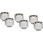 Wasserkühlung Thermal Grizzly DeltaMate Fitting ST16 6 Stück Mattnickel