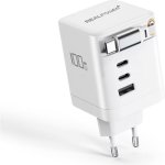 Cargador USB RealPower GaN 100W 4 Puertos Power Delivery 3.0