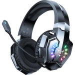Cuffie Onikuma B15 Wireless RGB Over Ear Gaming con microfono nero