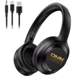 Auriculares Onikuma GT811 inalámbricos Bluetooth con Cancelación de Ruido, Micrófono y 55 h batería, Negro