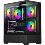 Caja PC Aigo Darkflash C365 270° Vidrio Templado Negro 5 Ventiladores