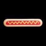 Soporte de muñeca Hot Dog para teclado Mustard Memory-Schaumstoff Multicolor