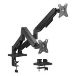 Deltaco ARM-1300-B Soporte Monitor 2 Brazos Mesa 17 a 32" VESA 75x75 a 100x100 Max 9Kg