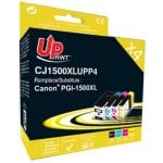 Cartouche Tinte Canon T3AZUR CJ1500XLUPP4 Multicolor 4 Pièces