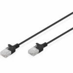 Cavo di Rete Digitus CAT6 U/UTP Slim Patch 1 m Nero LSZH