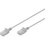 Cabo de Rede Digitus CAT6 U/UTP Slim Patch 5m Cinzento