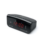 Despertador Muse M-12CR Digital FM LED Vermelho Preto