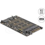 Adaptateur Delock M.2 vers U.2 et SATA pour SSD NVMe et SATA