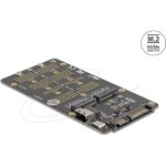 Adaptateur M.2 Delock pour SSD PCIe et SATA avec ports USB-C