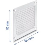 Griglia per ventola Delock 80x80 mm metallo argento
