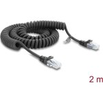 Cable de Red Delock RJ50 Ultraflexible CAT5e 2m Negro