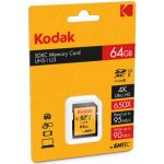 Memoria Flash Kodak SDXC 64GB Class10 U3 95 MB/s Negro