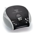 Système stéréo portable Lenco SCD-24 Digital FM CD Noir/Argent