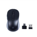 Ratón Ewent EW3204 Sans Fil 1600 DPI Noir Gris Adaptateur Type C