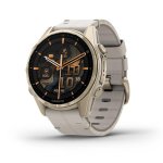 Garmin Fenix 8 Bluetooth GPS 43mm Oro Correa Gris Talla Única Resistencia Agua 10ATM SpO2