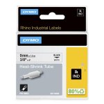 Nastro per stampanti etichette Dymo Rhino 9 mm x 1,5 m nero su bianco