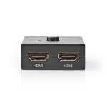 Conmutador de Vídeo Nedis VSWI3482AT HDMI 4K Ultra HD 3 Puertos