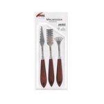 Cuchillo de modelar KREUL 41824 Metal Madera Plata 3 piezas