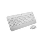 Teclado Logitech MK650 sem fios Bluetooth membrana QWERTZ branco com rato