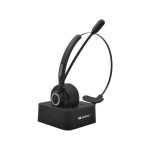 Cuffie Sandberg Wireless Office Bluetooth 5.2 wireless con microfono e base magnetica nero