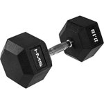 Haltere Hex Pro HMS 27.5 kg Borracha Preta
