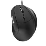Ratón iggual ERGO-V USB 2400 DPI Negro Ergonomía Mano Derecha