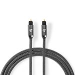 Digitales Optisches Audiokabel Nedis Toslink 3 Meter Grau